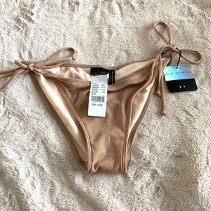 LA Hearts Nude String Bikini Bottom NWT